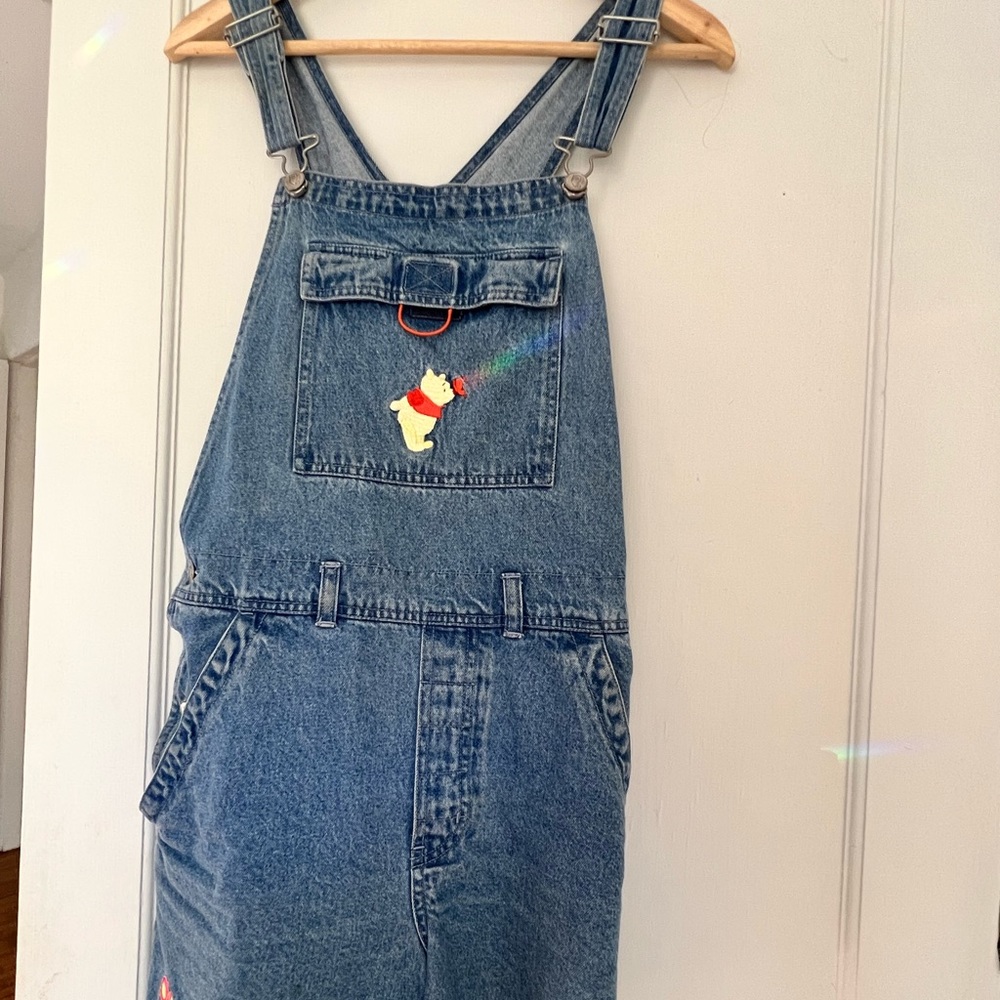 Vintage 90s Denim Winnie the Pooh Overalls